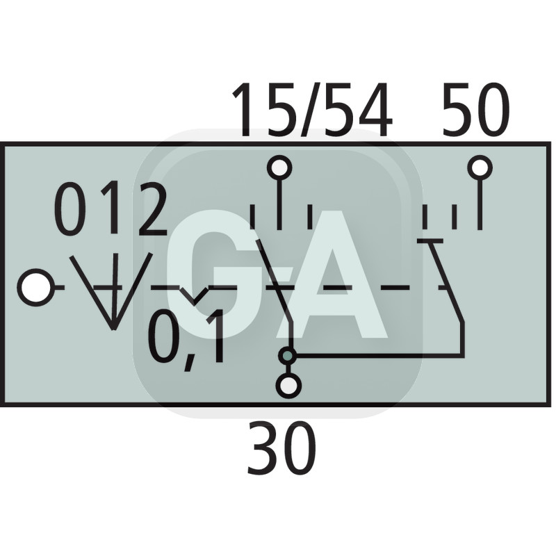 Interrupteur dédémarrage prechauff
